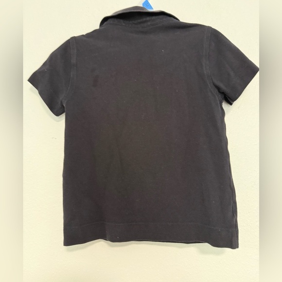 Burberry Children Boys Navy Blue Logo Nova Check Cotton Polo Shirt Sz 5T - Picture 2 of 4